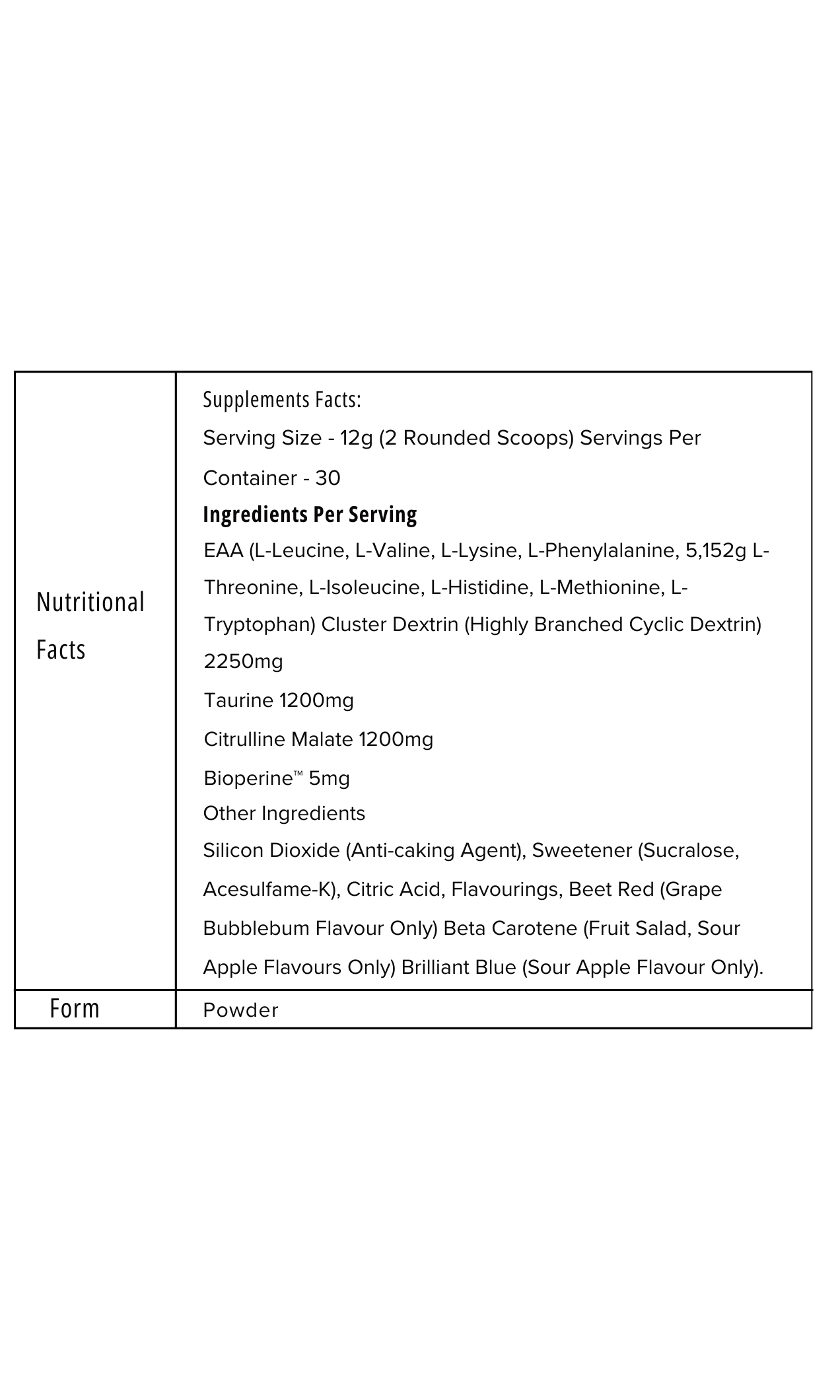 EAA AMINO ACIDS 360GR